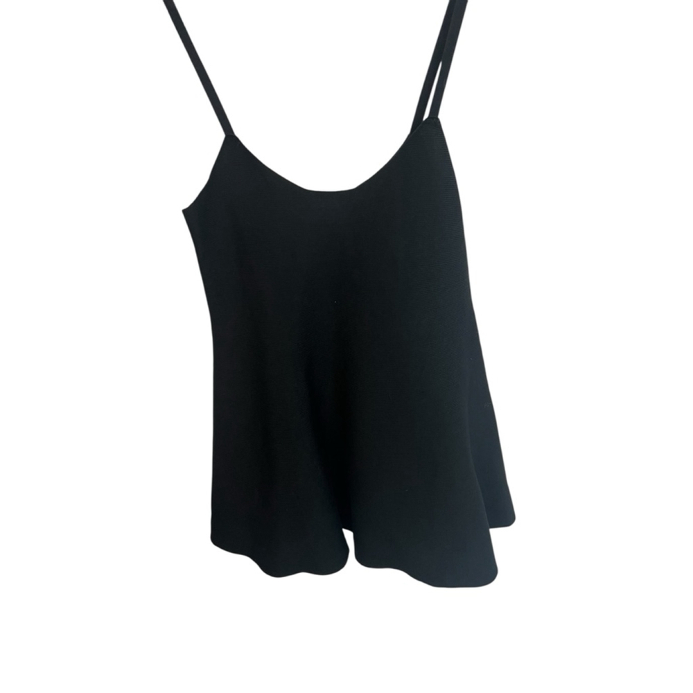 Black Knit Ribbed Short Stretch Mini Jumper Dress S - Picture 7 of 9